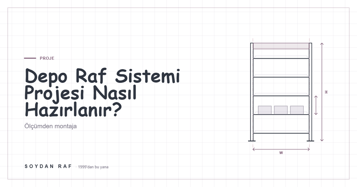 Depo Raf Sistemi Projesi Nasıl Hazırlanır? Ölçümden Montaja