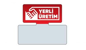 Yerli Üretim Etiketi (25 Li Paket) Mavi