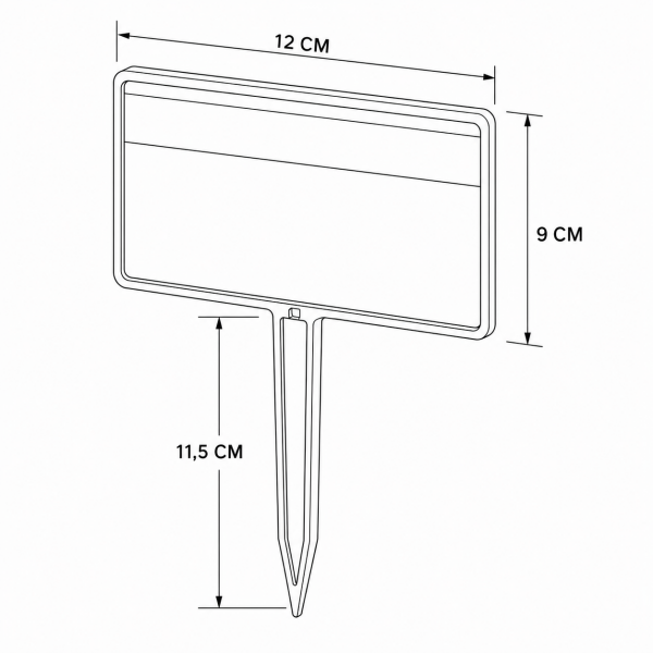 Saplanabilir Cepli Etiket (10'lu Paket) Sarı
