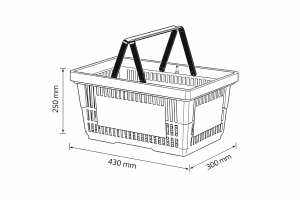 Plastik El Sepeti 22 Litre (5'li Paket)