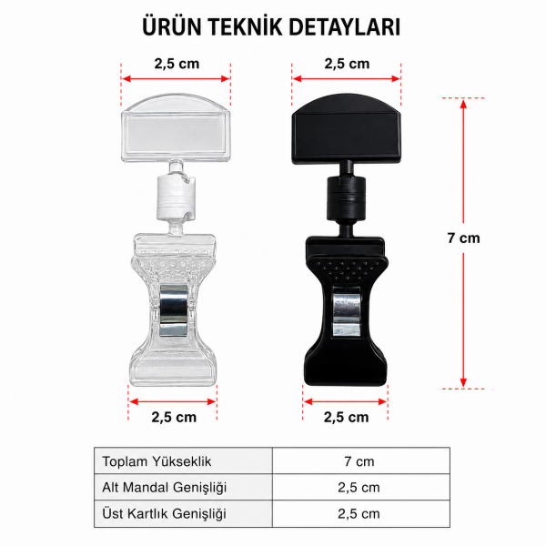 Mini Mandal Etiket Tutucu (10'lu Paket)