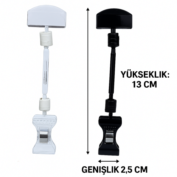 Mini Mandal Etiket Tutucu 50 mm (10 Lu Paket)