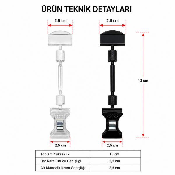 Mini Mandal Etiket Tutucu 5 cm (10'lu Paket)
