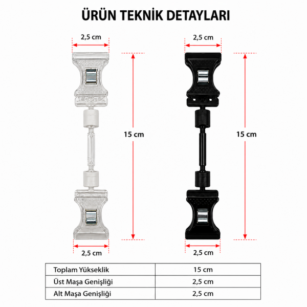 Çift Mini Mandal 5 cm (10'lu Paket)
