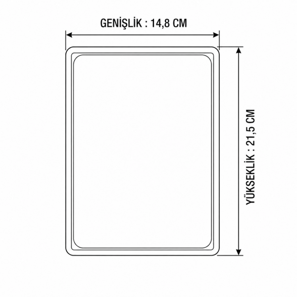 A5 Plastik Çerçeve İç Cep (10'lu Paket)