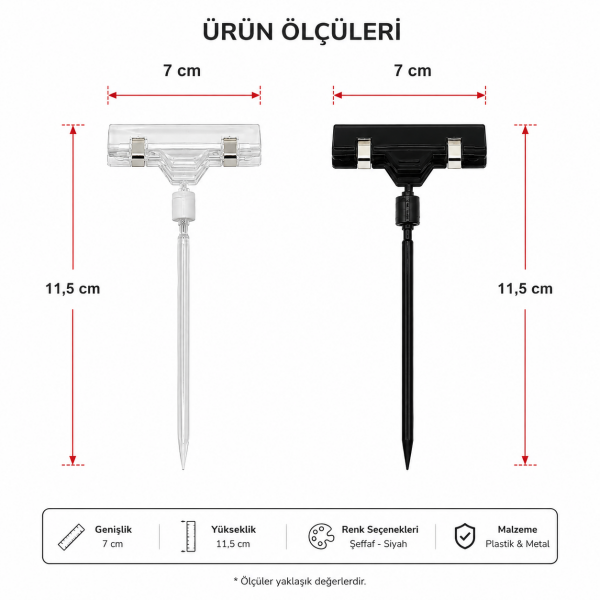 Saplama Maşa Tutucu (10lu paket)