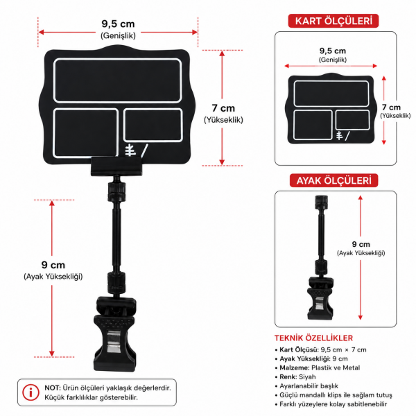 Mini Mandallı Fiyatlık Küçük Kare 5 cm (10'lu Paket)