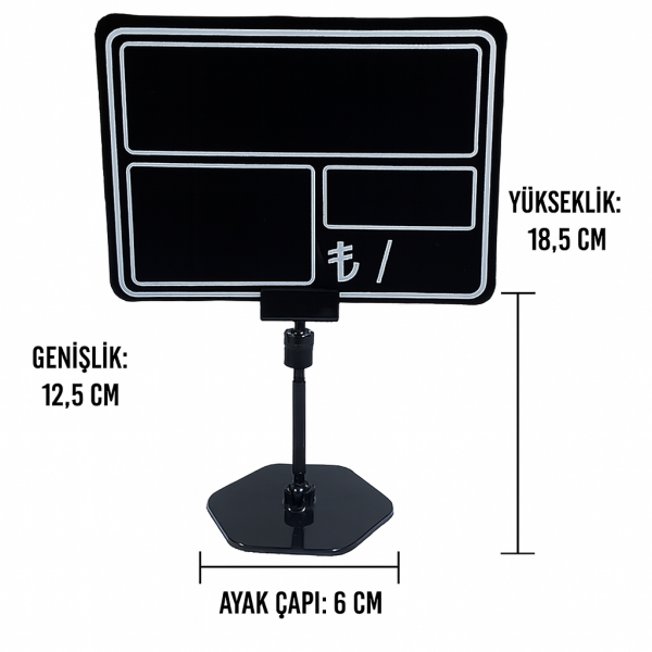 Ayaklı Fiyatlık Büyük Kare (10lu paket)