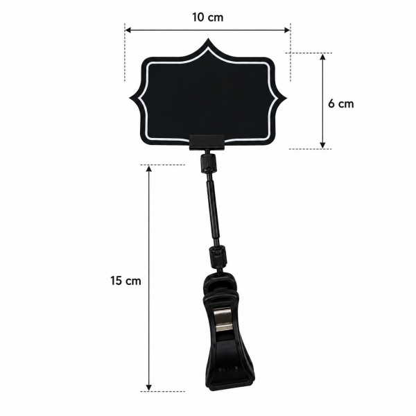 Büyük Mandallı Fiyatlık Yıldız 5 cm (10'lu Paket)