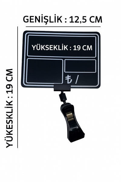 Büyük Mandallı Fiyatlık Büyük Kare 50 mm (10lu paket)