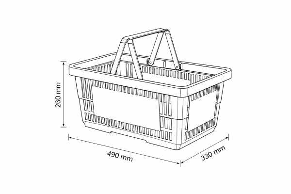 Plastik El Sepeti 28 Litre (5'li Paket)