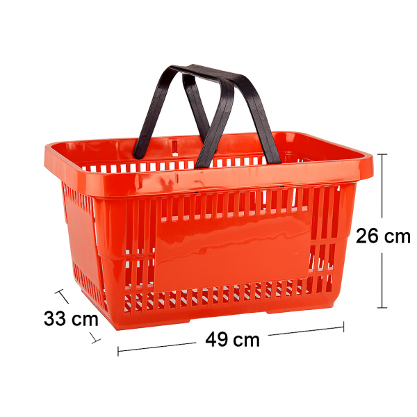(5'li Paket) PLASTİK EL SEPETİ 28 LİTRE