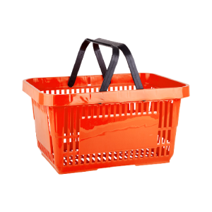 Plastik El Sepeti 28 Litre (5'li Paket) Turuncu