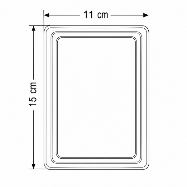 A6 Çerçeve - Plastik + İç Cep (10'lu Paket)