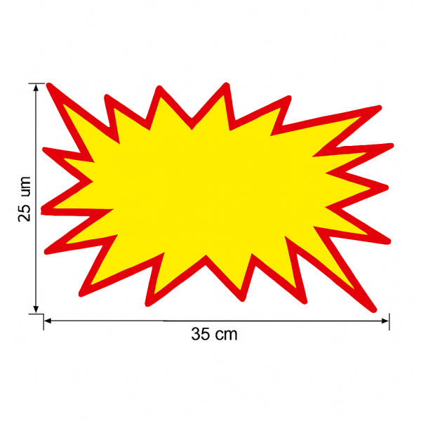 Yıldız Etiket (50'li Paket) 25x35
