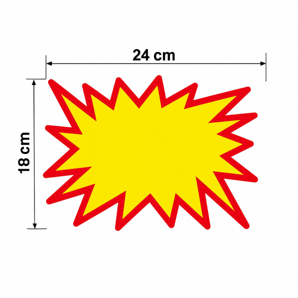 Yıldız Etiket 24x18 (50 Adet)