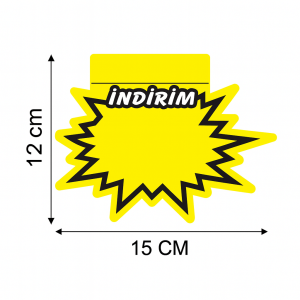 Yıldızlı Etiketlik indirim (50 ADET)