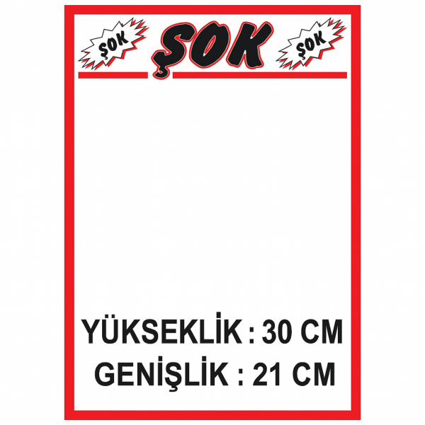 Baskılı Kuşe 21x30 (50 Li Paket)