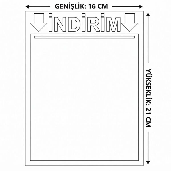 Baskılı Kuşe Etiket 16x21 (50'li Paket)