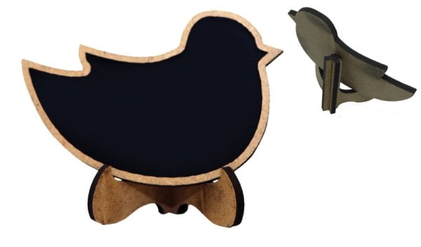 Ayaklı Kara Tahta Kuş (10 Lu Paket)