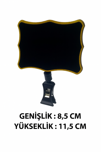 Plastik Mandallı Kara Tahta (10 Lu Paket)