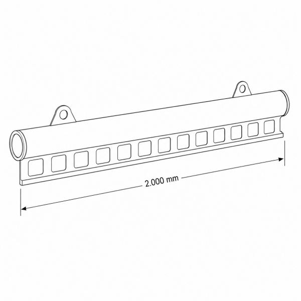Delikli Pervaz 200 cm Alüminyum