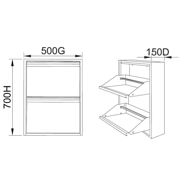 2'Lİ AYAKKABI DOLABI