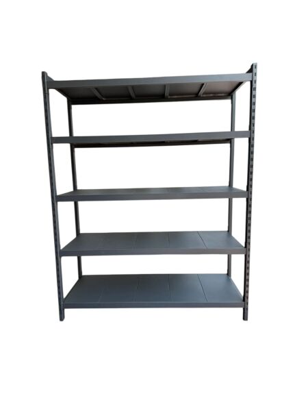 Depo rafı hafif yük metal raf 5 katlı 90x60x200 cm önden görünüm
