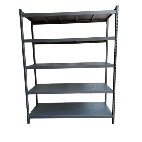 Depo rafı hafif yük metal raf 5 katlı 180x60x200 cm önden görünüm