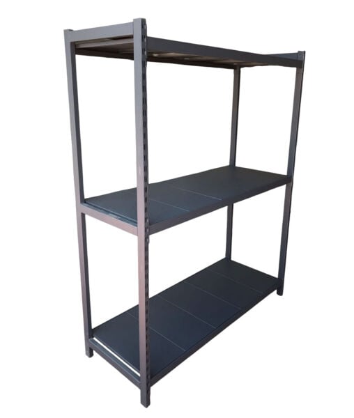Depo Rafı Hafif Yük Metal Raf Sistemi 3 Katlı 120x60x200 cm