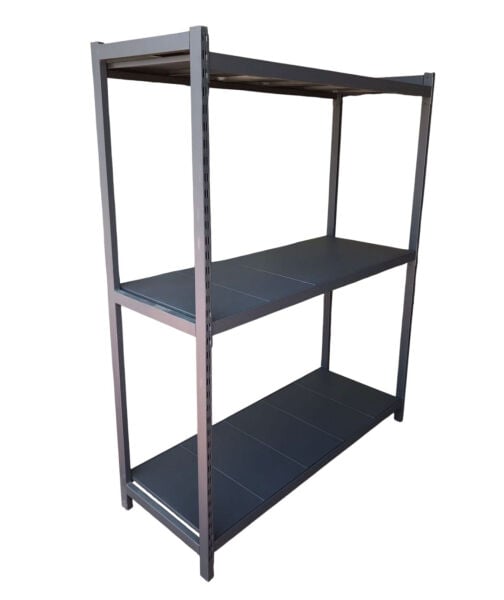 Depo Rafı Hafif Yük Metal Raf Sistemi 3 Katlı 150x60x200 cm