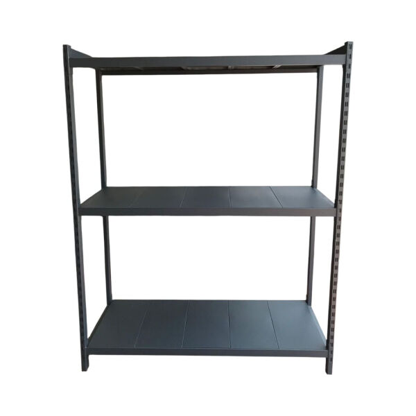 Depo rafı hafif yük metal raf 3 katlı 150x60x200 cm önden görünüm