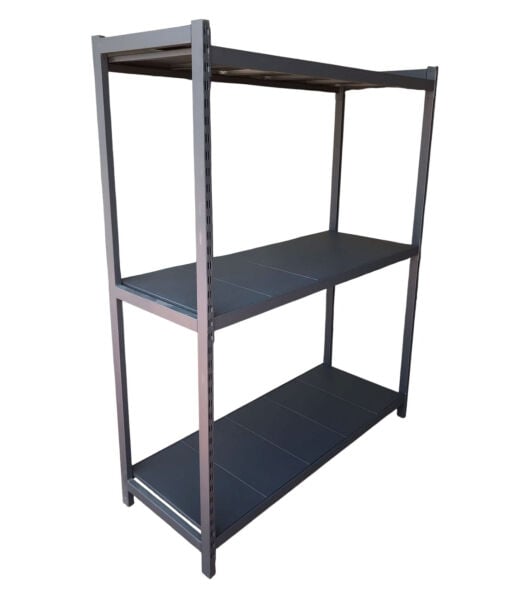 Depo Rafı Hafif Yük Metal Raf Sistemi 3 Katlı 180x60x200 cm
