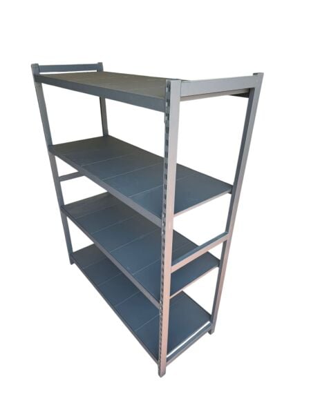 Leichtes Metallregalsystem 120 x 60 x 200 cm 4 Ebenen