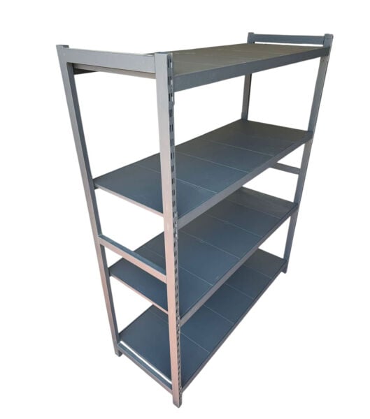 Depo Rafı Hafif Yük Metal Raf Sistemi 4 Katlı 120x60x200 cm