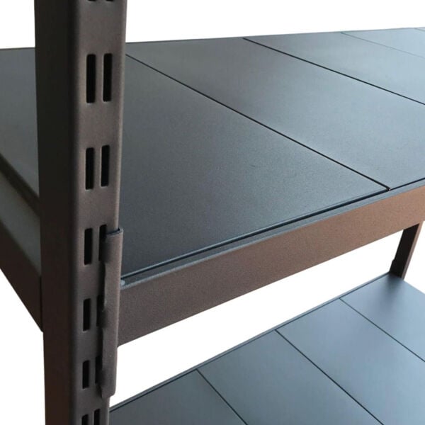 Depo rafı hafif yük metal raf 4 katlı 180x60x200 cm önden görünüm