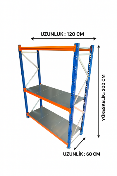 Midi rack ünite 60x120xh200 3 katlı