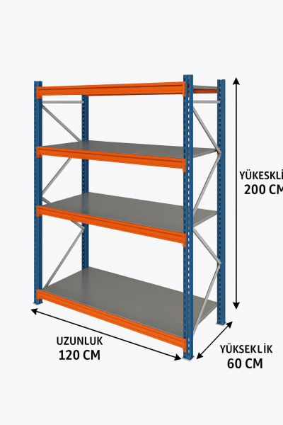 Midi rack ünite 60x120xh200 4 katlı