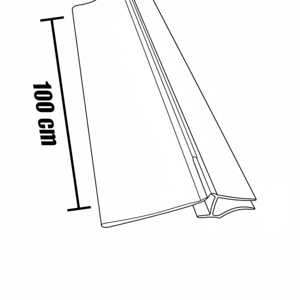 Cam Etiket Profili TD-003 100 cm (10'lu Paket)