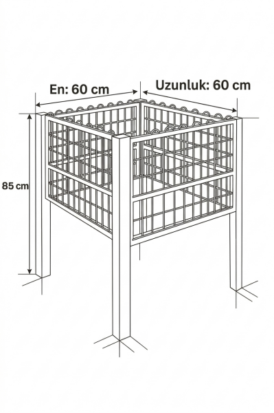 Plastik Promosyon Havuzu 60x60 cm - Teşhir Sepeti