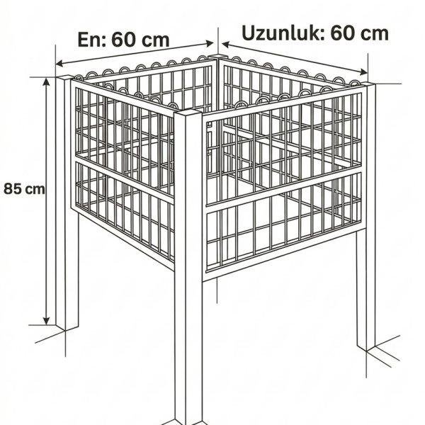 Plastik Promosyon Havuzu 60x60 cm - Teşhir Sepeti