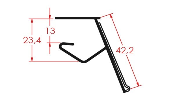 Sunta Etiket Profili 18'lik 100 cm (10'lü Paket)