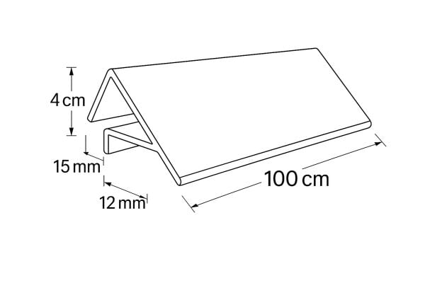 Sunta Etiket Profili 18'Lik 100 Cm (10 Lu Paket)