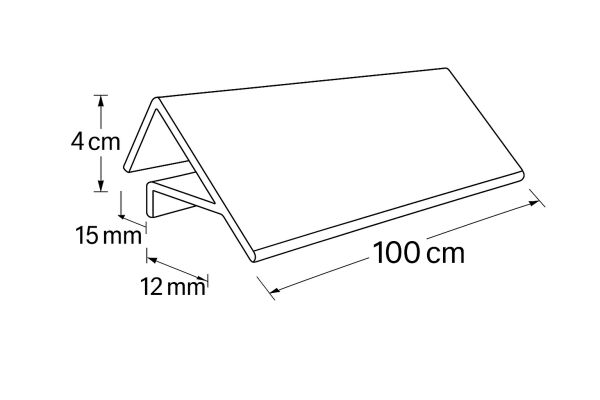 Sunta Etiket Profili 18'lik 100 cm (10'lü Paket)