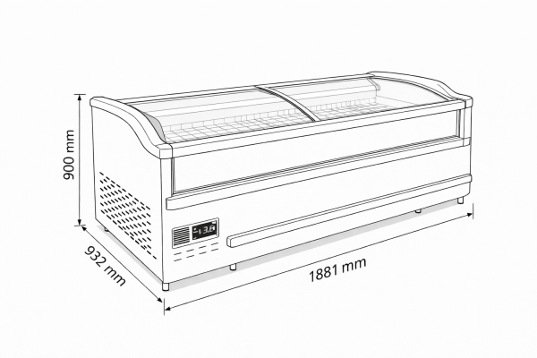 Apple 188 FG Çift Mod Yatay Soğutucu Dolap