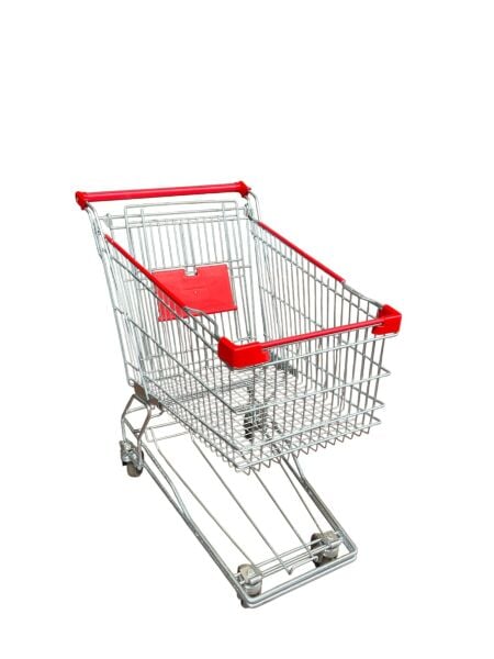 Tel Ayaklı Metal Market Arabası 120 Litre