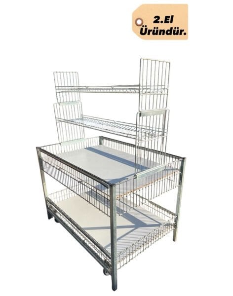 4 Katlı Promosyon Havuzu - Dikey Teşhir Sepeti