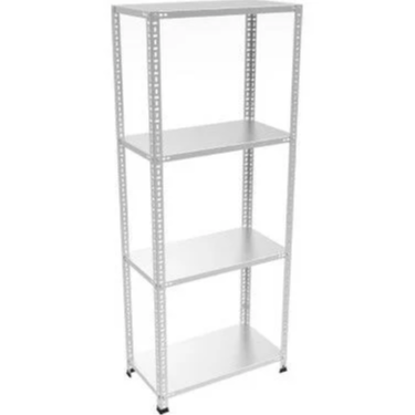 Depo Rafı Cıvatalı Çelik Raf Sistemi 4 Katlı 31x75x200 cm