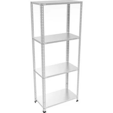 Depo Rafı Cıvatalı Çelik Raf Sistemi 4 Katlı 31x93x200 cm