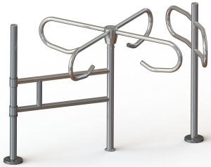 Rotary Turnstile Openable / Anti-panic System Right